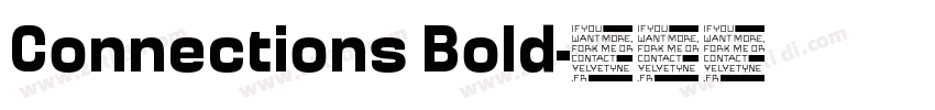 Connections Bold字体转换
